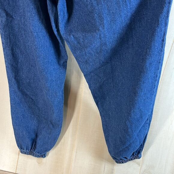 Chic vintage high rise 80s Jeans denim Elastic Waist - Picture 10 of 11